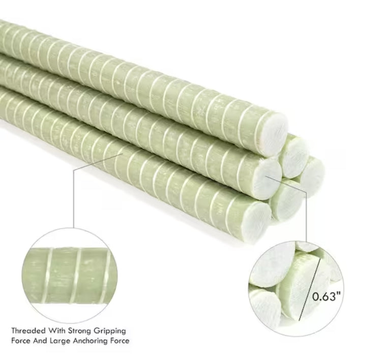 0.63 in. x 3-7 ft. #5 Nature Surface FRP Rebar
